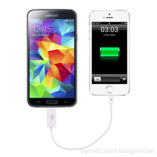 Micro USB 5 Pin to 8 Pin Emergency Phone Right Angle Charger CableNew